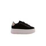 DGN Kadın Sneaker, Siyah Süet, Platform Topuklu, 39 Numara, 1019-2007