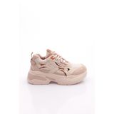 DGN Kadın Sneaker Spor Ayakkabı, Bej Rose, 38 Numara