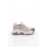 DGN Kadın Sneaker Spor Ayakkabı, Beyaz Multi Yeşil, 38 Numara