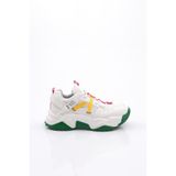 DGN Kadın Sneaker Spor Ayakkabı, Beyaz Sarı Fuşya, 37 Numara, 8800003284788