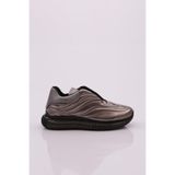 DGN Kadın Sneaker Spor Ayakkabı, Platin Rugan, 36 Numara