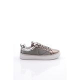 DGN Kadın Sneaker Spor Ayakkabı, Platin Rugan, 40 Numara