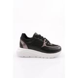 DGN Kadın Sneaker Spor Ayakkabı, Siyah, 39 Numara, ES868-2007