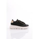 DGN Kadın Sneaker Spor Ayakkabı, Siyah-Beyaz, 36 Numara, ES864-2007