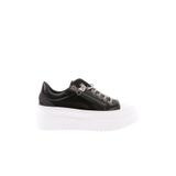 DGN Kadın Sneaker Spor Ayakkabı, Siyah Kırışık Beyaz, 36 Numara, 897-1986