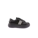 DGN Kadın Sneaker Spor Ayakkabı, Siyah Kırışık Siyah, 38 Numara, 873-1986
