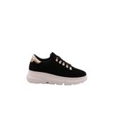DGN Kadın Sneaker Spor Ayakkabı, Siyah Süet, 36 Numara, 1009-2007