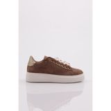 DGN Kadın Sneaker Spor Ayakkabı, Vizon Süet, 38 Numara, 1003-2007