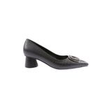 DGN Kadın Topuklu Ayakkabı, Siyah Kroko Mat, 38 Numara