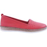 DGN P25-22Y Kadın Soft Anatomıc Footwear Derı Ayakkabı - Kırmızı