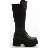DGN PM08-K603 KADIN YUVARLAK BURUN KALIN TABAN ÇİZME