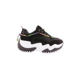 Dgnkadın Kalın Taban Simli İp Detaylı Bağcıklı Sneakers Ayakkabı Siyah 1242831