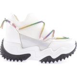 Dgnkadın Mega Kalın Taban Simli İp Detaylı Sneakers Ayakkabı Beyaz 361052831