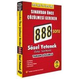 DGS 888 Sözel Yetenek Çözümlü Soru Bankası