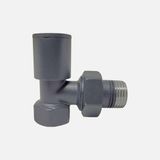 Dgvision Köşe Radyatör Vanası Antrasit 1/2"