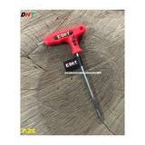 Dht S2 Çelik T25 mm Delikli Tork Alyan Anahtar Uzun Tork Anahtar Saplı T25 - Kırmızı