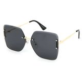Di Caprio DC1841BLACK Siyah Gold Kristal Model Kesme Kadın Güneş Gözlüğü
