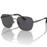 Di Caprio Dc3051gun Metalik Gri Geometrik Kare Aviator Polarize Camlı Erkek Güneş Gözlüğü
