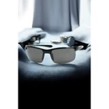 Di Caprio Dc4028black Siyah Oval Esnek Yarım Çerçeve Polarize Camlı Erkek Güneş Gözlüğü Siyah