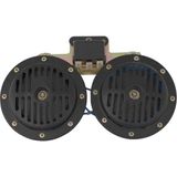 Dı Dıt Korna 12V Roleli Super Ton Büyük 13Mm Siyah Set / Ssko63