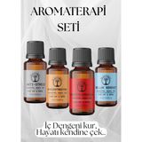 Di Natural 4'lü Set 4*10ML Esansiyel Uçucu Kokuyağı , Buhurdanlık Yağı, Difüzör Ortam Oda Kokusu