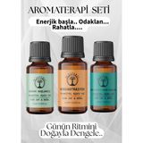 Di Natural Enerji Set 3*10ML Esansiyel Uçucu Koku Yağı, Buhurdanlık Yağı, Difüzör Ortam Kokusu,oda Kokusu