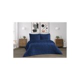 diabella Kalpli 3 Parça Çift Kişilik Yatak Örtüsü Lacivert