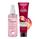 Diadermine Hydralist 100 ml Nemlendirici Sprey + Gliss Durulanmayan 150 ml Saç Kremi