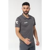 Diadora 1TSR06 Nacce Antrasit Gri Polo Yakalı Erkek T-shirt