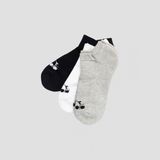 Diadora 3 Pack Ankle Socks M Siyah Beyaz Gri Erkek 3lü Çorap - D202532-975 - 43 - 46 - Siyah - Beyaz - Gri