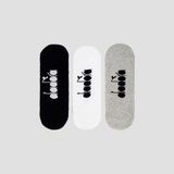 Diadora 3 Pack No Show Socks M Siyah Beyaz Gri Erkek 3lü Çorap - D202534-975 - 39 - 42 - Siyah - Beyaz - Gri