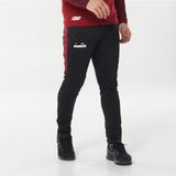 Diadora Ritim Erkek Likralı Siyah Bordo Eşofman Altı
