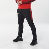 Diadora Ritim Erkek Likralı Siyah Kırmızı Eşofman Altı