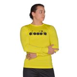 Diadora Soloben - Erkek Sarı Uzun Kollu Spor T-Shirt - Tsrt-Zn