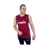 Diadora Therm Erkek Bordo Kolsuz T-Shirt - 1Atl01-Bordo
