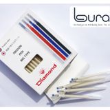 Diamond Frixion - Isıyla Uçan Tekstil Kalemi - Mavi - 100 Adet