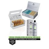 DIAMOND HAIR Dökülen, Yıpranmış, Geç Uzayan Yağlı Saçlar - Plus Saç Serumu + Diamond Hair + Oily Scalp Shampoo
