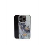 Diamond Serisi iPhone 15 Pro Max Beyaz Telefon Kılıfı