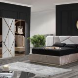 Diamond Yatak Odası Takımı, Krem Gold, 6 Kapaklı