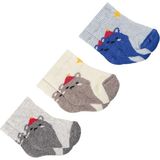 Diamondstar Erkek Bebe Havlu Üçlü Set 1 Ay,6 Ay Çorap - Renkli - 0 - 6 Ay