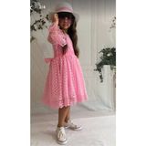 Diamondstar Kız Çocuk Parti Kıyafeti Dogum Günü ve Gösteri Kostümü Elbisesi 2/13 Yaş - 2 Yaş - Pembe