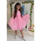 Diamondstar Kız Çocuk Parti Kıyafeti Dogum Günü ve Gösteri Kostümü Elbisesi 2/13 Yaş - 4 Yaş - Pembe