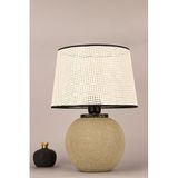Diana Handmade Dekoratif Seramik Abajur – Modern Tasarım, 42 cm Yükseklik, Tek Başlıklı Masa Lambası, E27 Uyumlu, A Enerji Sınıfı ile Tasarruflu Aydınlatma, Dayanıklı Seramik Gövde – Yerli Üretim CE S