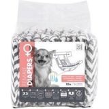 Diapers Dişi Köpekler Için Külot Xsmall 10LU