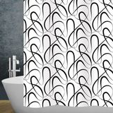 Diaqua Swing Black 120x200 cm Duş Perdesi