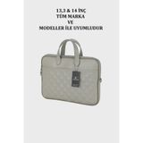 Dias avm Macbook-Notebook Air Pro 13.3" & 14" Inç Slim-İnce Laptop Çantası Suya Dayanıklı Kapitone Desen-1