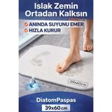 DİATOMPASPAS Oval model Su Emici Taş Paspas - diyatomit Banyo Matı Suya doymayan paspas