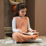 Diawoo Cocoon Walker 4 Mevsim Merino Uyku TULUMU,%100 Merino-Organik Pamuk,2-7 Yaş - Turuncu - 5 - 7 Ay
