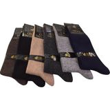 Diba 6 Lı Lambswool Yün Erkek Çorap - 41 - 44 - Renkli