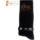 Diba Erkek Kışlık %71 Gerçek Yün 4'lü Paket Soket Çorap - 40 - 44 - Siyah